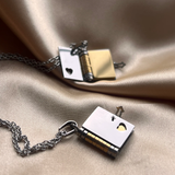 Book Necklace Custom Engraving