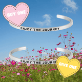 Buy One, Give One - Inspirational Cuff Phrase Bracelets