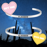 Buy One, Give One - Inspirational Cuff Phrase Bracelets