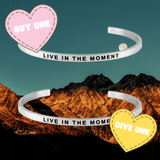 Buy One, Give One - Inspirational Cuff Phrase Bracelets