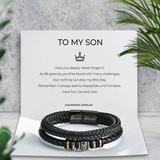 LOVE YOU FOREVER | MEN'S LEATHER GIFT BRACELET