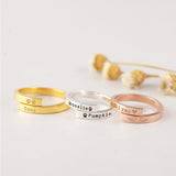 Adjustable Pet Name Ring