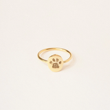 Custom Paw Print Ring (18k Gold Plated)