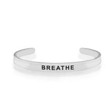 breathe silver bracelet
