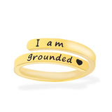 i am grounded heart gold ring