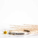 blessed silver bracelet flower