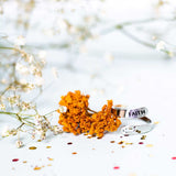 faith cross silver ring flower