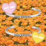 Buy One, Give One - Inspirational Cuff Phrase Bracelets