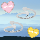 Buy One, Give One - Adjustable Affirmation Rings - Sterling Silver