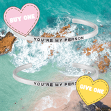 Buy One, Give One - Inspirational Cuff Phrase Bracelets