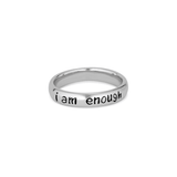 i am enough sterling silver ring