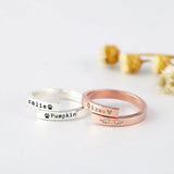 Adjustable Pet Name Ring