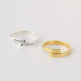 Adjustable Pet Name Ring