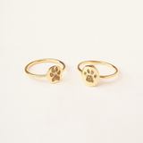Custom Paw Print Ring (18k Gold Plated)