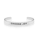 choose joy silver bracelet