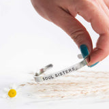 soul sisters bracelet silver flower human hand